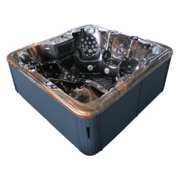JACUZZI OGRODOWE WANNA SPA703A MAGMA GOLD OBUDOWA ANTRACYT 230x230 CM