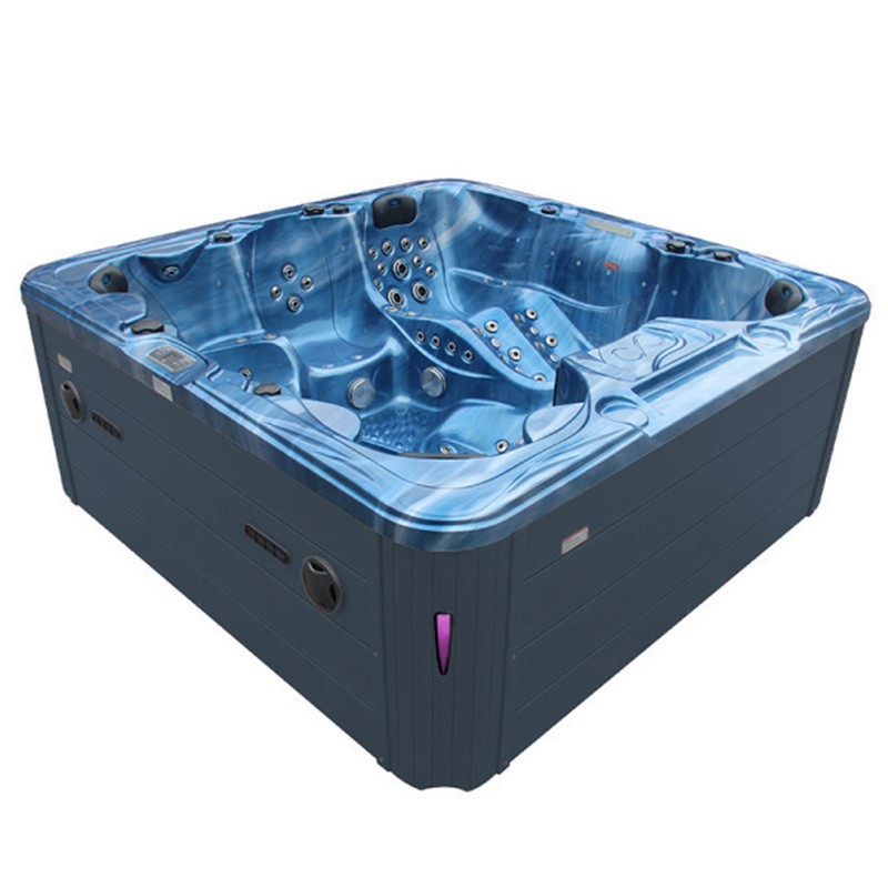 JACUZZI OGRODOWE WANNA SPA703A NIEBIESKA FALA OCEANU OBUDOWA ANTRACYT 230x230 CM JACUZZI OGRODOWE WANNA SPA703A NIEBIESKA FALA OCEANU OBUDOWA ANTRACYT 230x230 CM