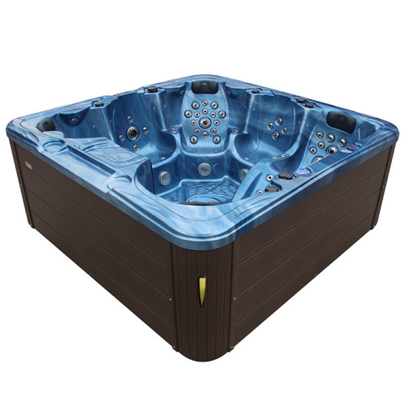 JACUZZI OGRODOWE WANNA SPA703A NIEBIESKA FALA OCEANU OBUDOWA KAWA 230x230 CM JACUZZI OGRODOWE WANNA SPA703A NIEBIESKA FALA OCEANU OBUDOWA KAWA 230x230 CM