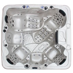 JACUZZI OGRODOWE WANNA SPA703A NORDIC CAPPUCCINO OBUDOWA BRĄZOWA 230x230 CM