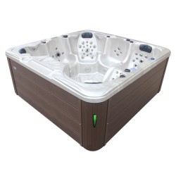 JACUZZI OGRODOWE WANNA SPA703A NORDIC CAPPUCCINO OBUDOWA BRĄZOWA 230x230 CM