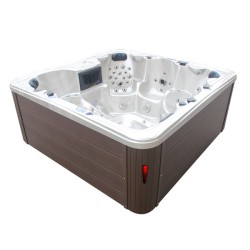 JACUZZI OGRODOWE WANNA SPA703A NORDIC CAPPUCCINO OBUDOWA BRĄZOWA 230x230 CM