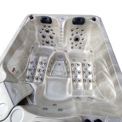 JACUZZI OGRODOWE WANNA SPA705 CAPPUCCINO OBUDOWA SZARA 210x170 CM