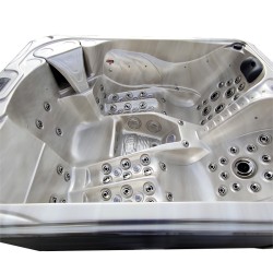 JACUZZI OGRODOWE WANNA SPA705 CAPPUCCINO OBUDOWA SZARA 210x170 CM