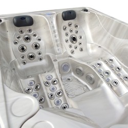 JACUZZI OGRODOWE WANNA SPA705 CAPPUCCINO OBUDOWA SZARA 210x170 CM