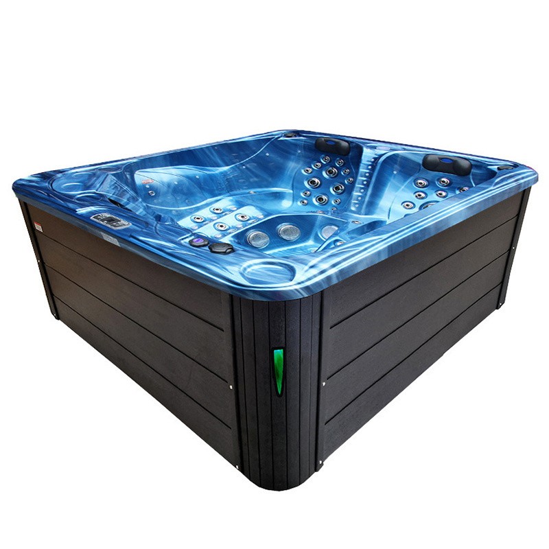 JACUZZI OGRODOWE WANNA SPA705 NIEBIESKA FALA OCEANU OBUDOWA ANTRACYT 210x170 CM JACUZZI OGRODOWE WANNA SPA705 NIEBIESKA FALA OCEANU OBUDOWA ANTRACYT 210x170 CM