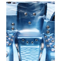 JACUZZI OGRODOWE WANNA SPA705 NIEBIESKA FALA OCEANU OBUDOWA KAWA 210x170 CM