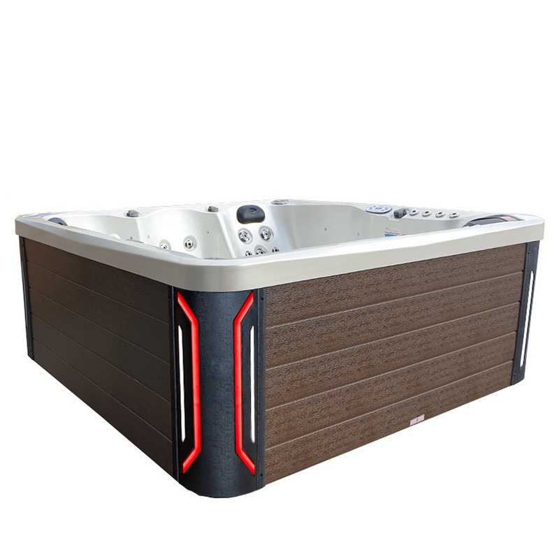 JACUZZI OGRODOWE WANNA SPA741 BIAŁA PERŁA OBUDOWA KAWA 200x200 CM JACUZZI OGRODOWE WANNA SPA741 BIAŁA PERŁA OBUDOWA KAWA 200x200 CM