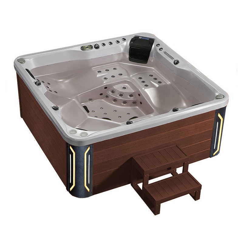 JACUZZI OGRODOWE WANNA SPA741 CAPPUCINO OBUDOWA KAWA 200x200 CM JACUZZI OGRODOWE WANNA SPA741 CAPPUCINO OBUDOWA KAWA 200x200 CM