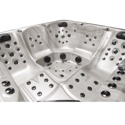 JACUZZI OGRODOWE WANNA SPA741 CAPPUCINO OBUDOWA SZARA 200x200 CM
