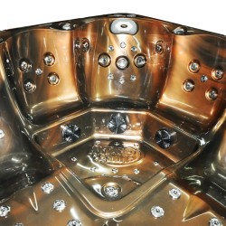 JACUZZI OGRODOWE WANNA SPA741 MAGMA GOLD OBUDOWA ANTRACYT 200x200 CM