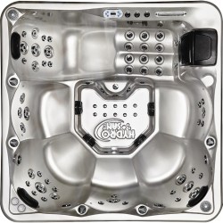 JACUZZI OGRODOWE WANNA SPA742 CAPPUCCINO OBUDOWA SZARA 190x190 CM