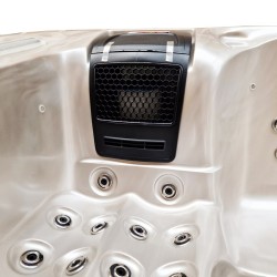 JACUZZI OGRODOWE WANNA SPA742 CAPPUCCINO OBUDOWA SZARA 190x190 CM