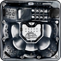 JACUZZI OGRODOWE WANNA SPA742 CZARNA FALA OCEANU OBUDOWA SZARA 190x190 CM