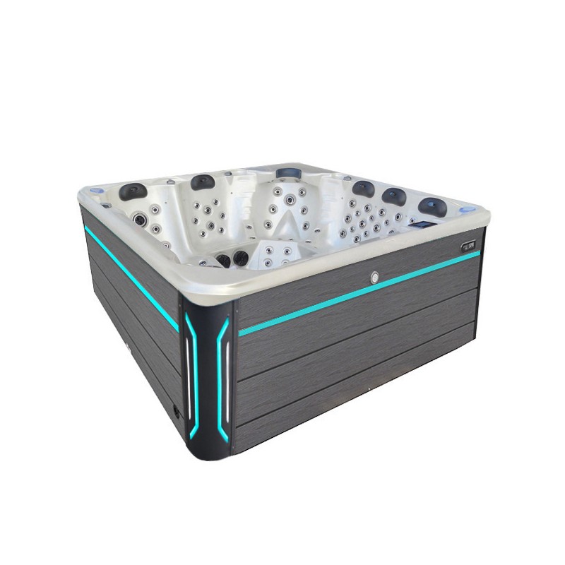 JACUZZI OGRODOWE WANNA SPA743 BIAŁA PERŁA OBUDOWA SZARA F24 220x220 CM JACUZZI OGRODOWE WANNA SPA743 BIAŁA PERŁA OBUDOWA SZARA F24 220x220 CM