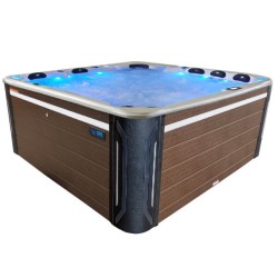 JACUZZI OGRODOWE WANNA SPA743 CAPPUCCINO OBUDOWA KAWA 220x220 CM