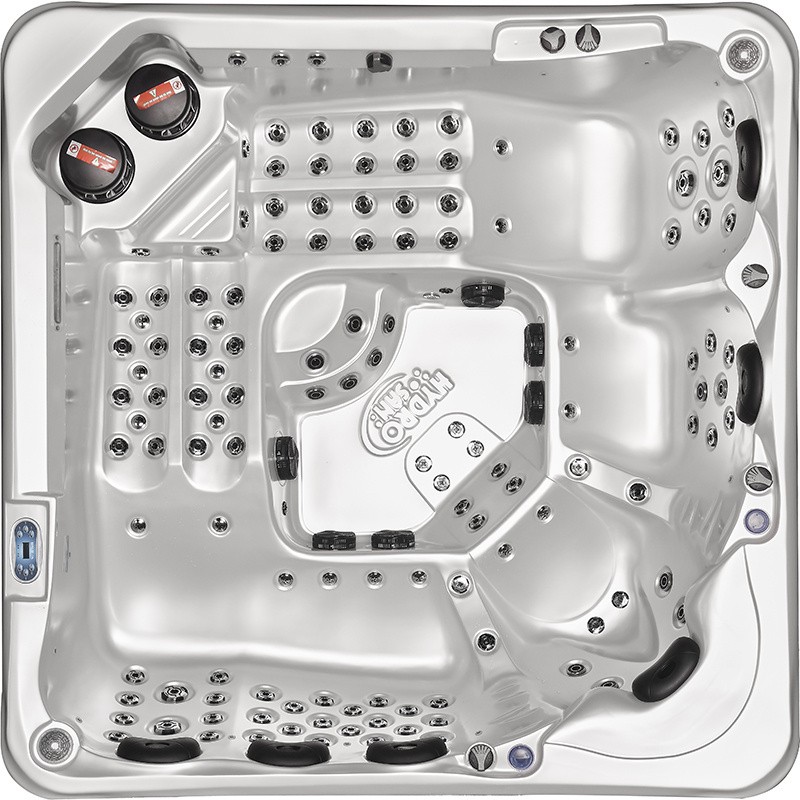 JACUZZI OGRODOWE WANNA SPA743R ECO BIAŁA PERŁA OBUDOWA SZARA 220x220 CM JACUZZI OGRODOWE WANNA SPA743R ECO BIAŁA PERŁA OBUDOWA SZARA 220x220 CM