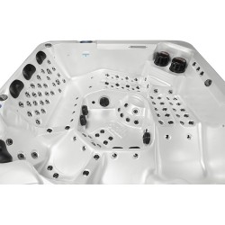 JACUZZI OGRODOWE WANNA SPA743R ECO CAPPUCCINO OBUDOWA KAWA 220x220 CM