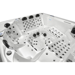 JACUZZI OGRODOWE WANNA SPA743R ECO CAPPUCCINO OBUDOWA SZARA 220x220 CM