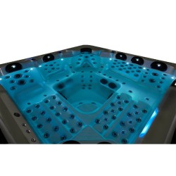JACUZZI OGRODOWE WANNA SPA743R ECO CAPPUCCINO OBUDOWA SZARA 220x220 CM