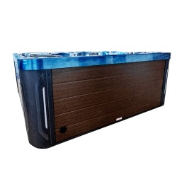 JACUZZI OGRODOWE WANNA SPA744 NIEBIESKA FALA OCEANU OBUDOWA KAWA 210x210 CM