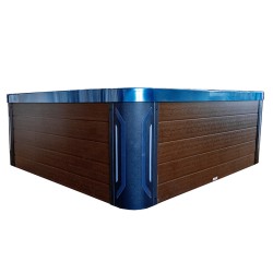JACUZZI OGRODOWE WANNA SPA744 NIEBIESKA FALA OCEANU OBUDOWA KAWA 210x210 CM