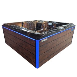 JACUZZI OGRODOWE WANNA SPA747 MAGMA GOLD OBUDOWA BRĄZOWA DESKA F21 210x210 CM