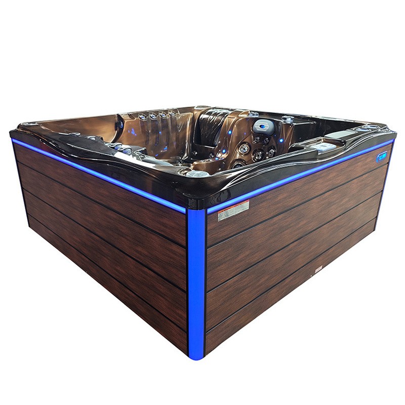 JACUZZI OGRODOWE WANNA SPA747 MAGMA GOLD OBUDOWA BRĄZOWA DESKA F21 210x210 CM JACUZZI OGRODOWE WANNA SPA747 MAGMA GOLD OBUDOWA BRĄZOWA DESKA F21 210x210 CM