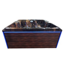 JACUZZI OGRODOWE WANNA SPA747 MAGMA GOLD OBUDOWA BRĄZOWA DESKA F21 210x210 CM
