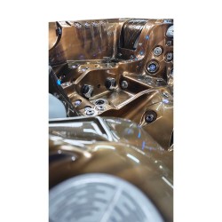 JACUZZI OGRODOWE WANNA SPA747 MAGMA GOLD OBUDOWA BRĄZOWA DESKA F21 210x210 CM