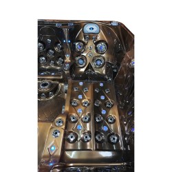 JACUZZI OGRODOWE WANNA SPA747 MAGMA GOLD OBUDOWA BRĄZOWA DESKA F21 210x210 CM