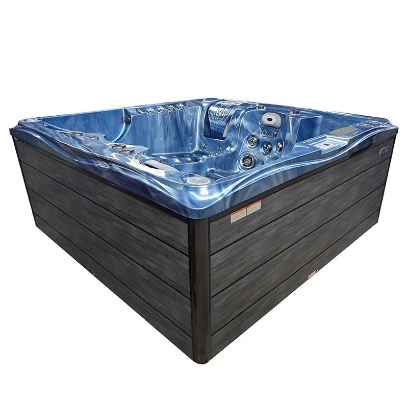 JACUZZI OGRODOWE WANNA SPA747 NIEBIESKA FALA OCEANU OBUDOWA SZARA DESKA F22 210x210 CM JACUZZI OGRODOWE WANNA SPA747 NIEBIESKA FALA OCEANU OBUDOWA SZARA DESKA F22 210x210 CM