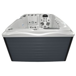 JACUZZI OGRODOWE WANNA SPA749 BIAŁA PERŁA OBUDOWA ANTRACYT 200x135 CM 230V