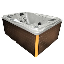 JACUZZI OGRODOWE WANNA SPA749 BIAŁA PERŁA OBUDOWA KAWA 200x135 CM 230V