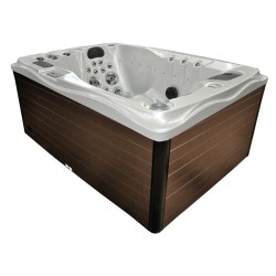 JACUZZI OGRODOWE WANNA SPA749 BIAŁA PERŁA OBUDOWA KAWA 200x135 CM 230V