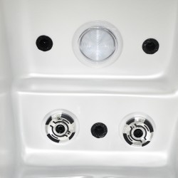 JACUZZI OGRODOWE WANNA SPA749 BIAŁA PERŁA OBUDOWA KAWA 200x135 CM 230V