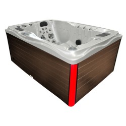 JACUZZI OGRODOWE WANNA SPA749 BIAŁA PERŁA OBUDOWA KAWA 200x135 CM 230V