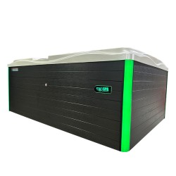 JACUZZI OGRODOWE WANNA SPA749 BIAŁA PERŁA OBUDOWA SZARA 200x135 CM 230V