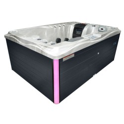 JACUZZI OGRODOWE WANNA SPA749 CAPPUCINO OBUDOWA ANTRACYT 200x135 CM 230V