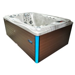 JACUZZI OGRODOWE WANNA SPA749 CAPPUCINO OBUDOWA KAWA 200x135 CM 230V