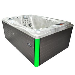 JACUZZI OGRODOWE WANNA SPA749 CAPPUCINO OBUDOWA SZARA 200x135 CM 230V