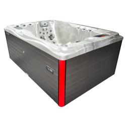 JACUZZI OGRODOWE WANNA SPA749 CAPPUCINO OBUDOWA SZARA 200x135 CM 230V