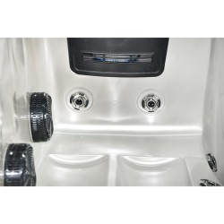 JACUZZI OGRODOWE WANNA SPA749 CAPPUCINO OBUDOWA SZARA 200x135 CM 230V