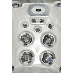 JACUZZI OGRODOWE WANNA SPA749 CAPPUCINO OBUDOWA SZARA 200x135 CM 230V