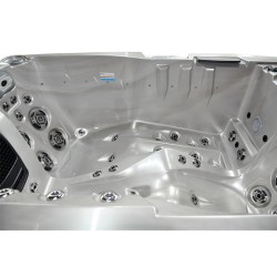 JACUZZI OGRODOWE WANNA SPA749 CAPPUCINO OBUDOWA SZARA 200x135 CM 230V