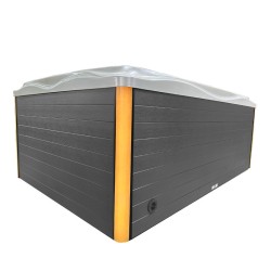 JACUZZI OGRODOWE WANNA SPA749 CAPPUCINO OBUDOWA SZARA 200x135 CM 230V