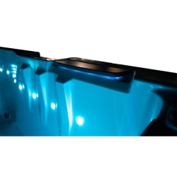 JACUZZI OGRODOWE WANNA SPA749 CAPPUCINO OBUDOWA SZARA 200x135 CM 230V