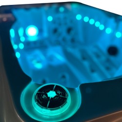 JACUZZI OGRODOWE WANNA SPA749 CAPPUCINO OBUDOWA SZARA 200x135 CM 230V