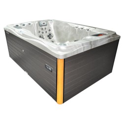 JACUZZI OGRODOWE WANNA SPA749 CAPPUCINO OBUDOWA SZARA 200x135 CM 230V