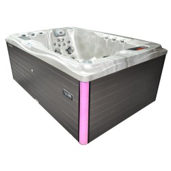 JACUZZI OGRODOWE WANNA SPA749 CAPPUCINO OBUDOWA SZARA 200x135 CM 230V